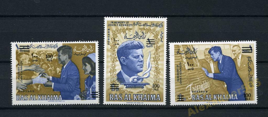 !!! RAS AL KHAIMA 1963 Кеннеди в память 3м**