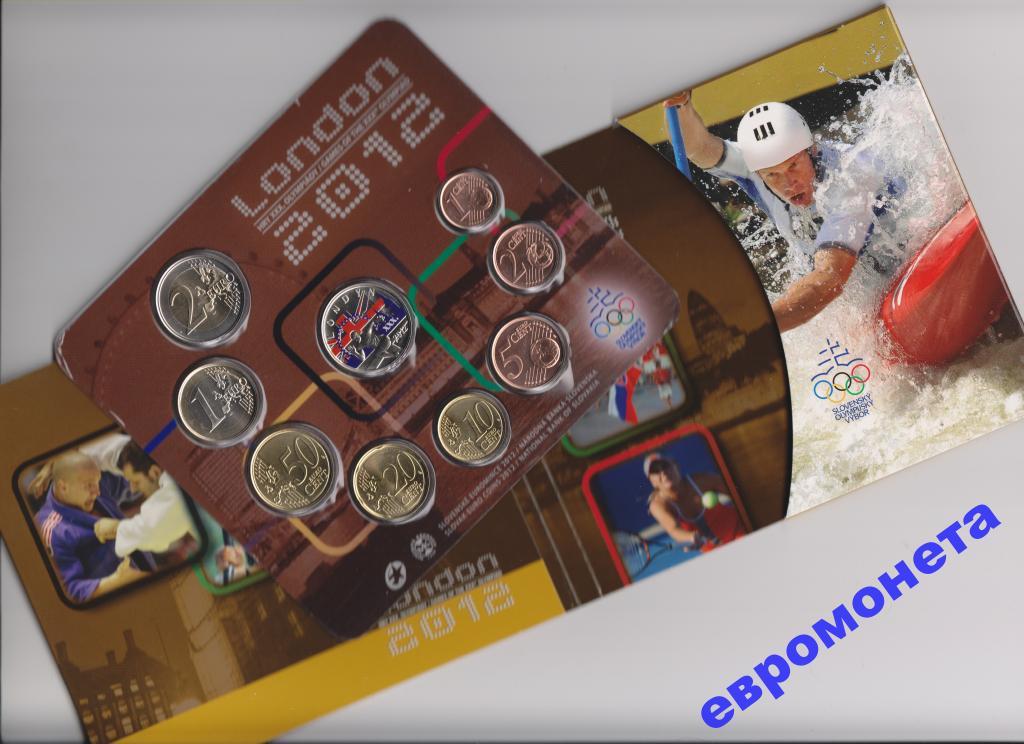 СЛОВАКИЯ годовой евро набор 2012 ЛОНДОН АЦ Ф35