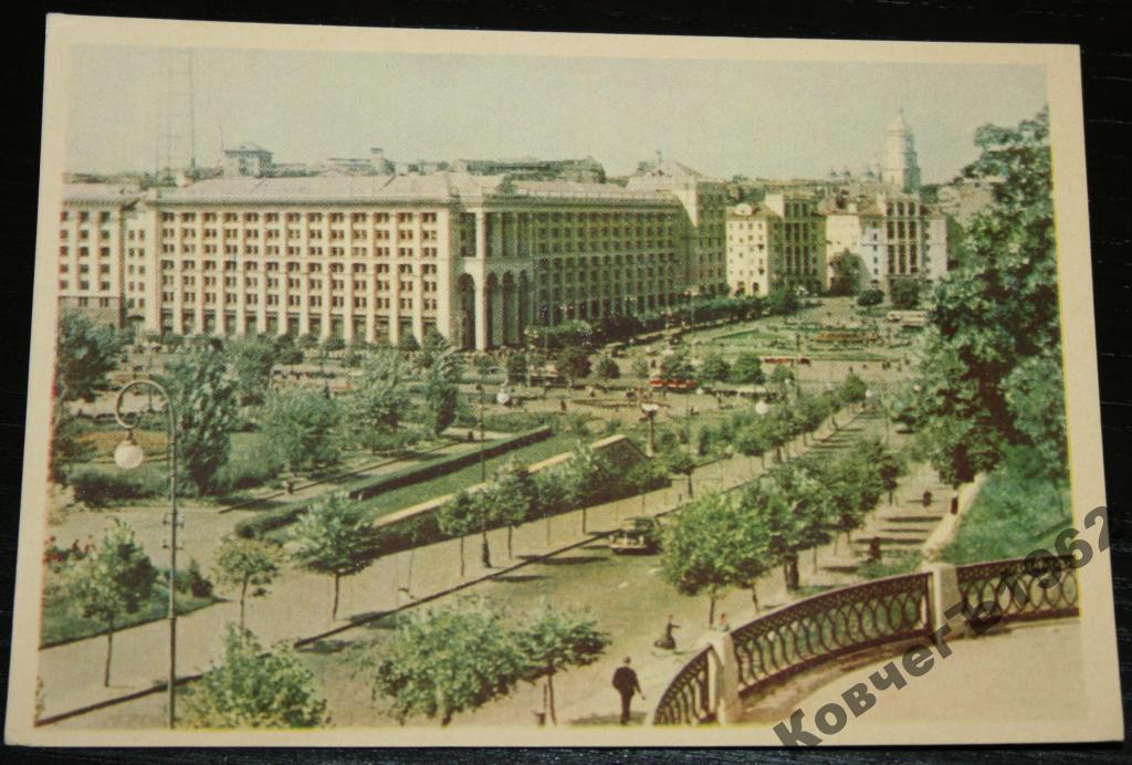 Киев, вид на площадь Калинина 1959