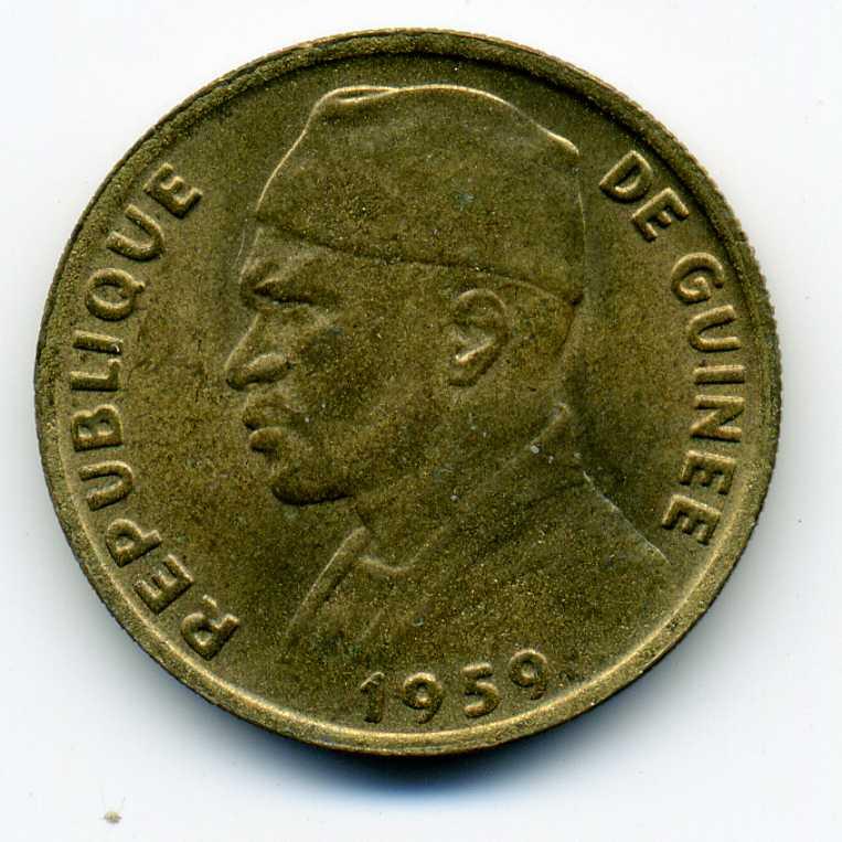 10 франков - Гвинея - 1959 - Ахмед Секу Туре