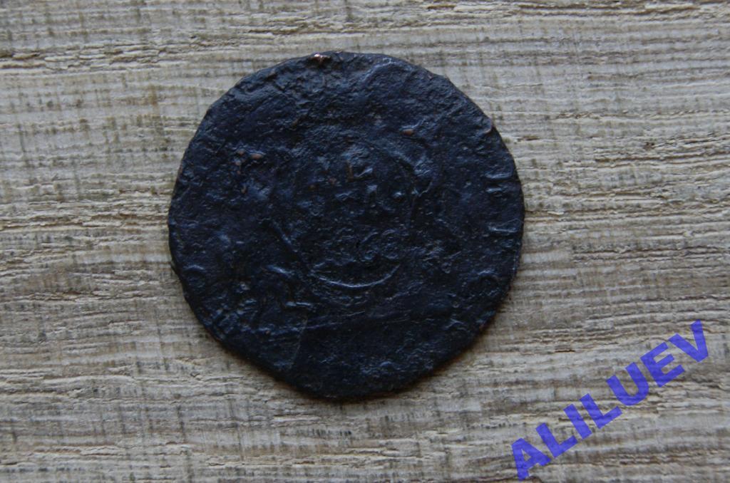 Денга 1768г.КМ.   Екатерина II СИБИРСКИЕ МОНЕТЫ