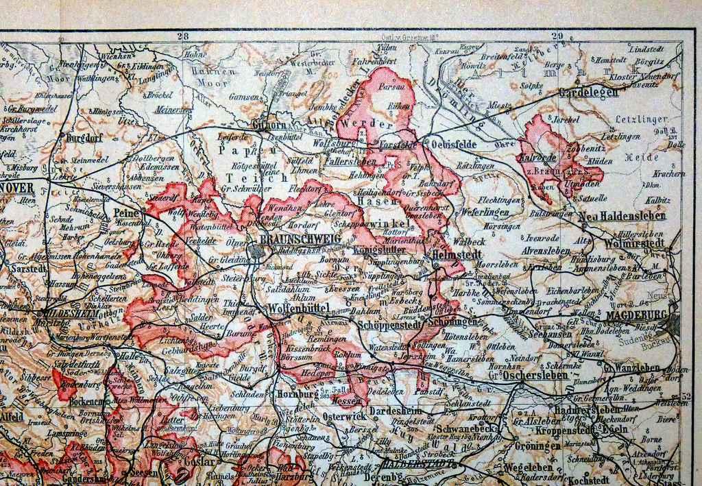 Саксония нижняя карта