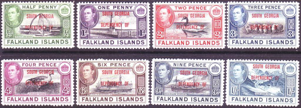 SOUTH GEORGIA серия 1944 г. MNH/MLH OG