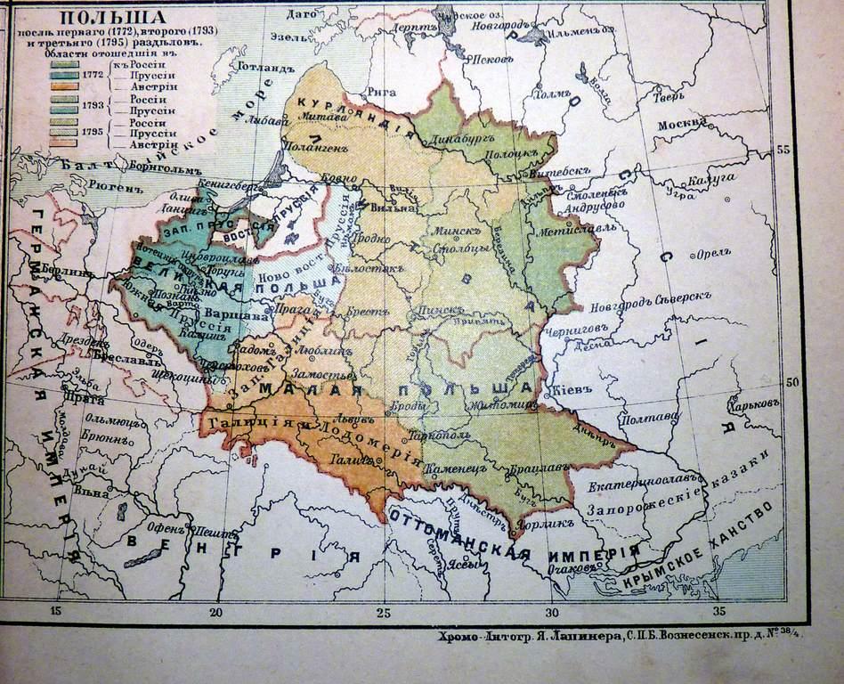 История польши карта