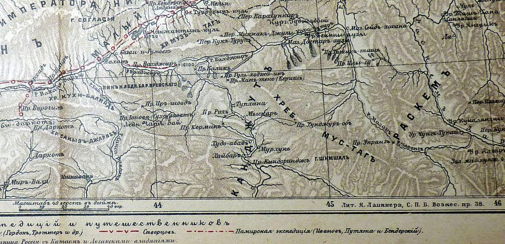 Карта памира подробная