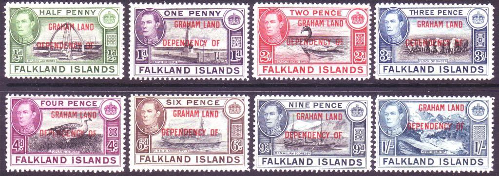 GRAHAM ISLAND серия 1944 г. MNH/MLH OG