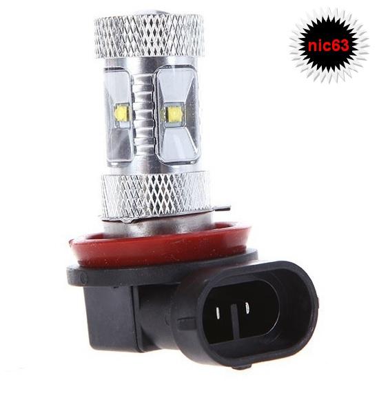 30W ЛАМПА с ДИОДОМ CREE-XPE H11 12-30В БЕЛОЕ СВЕЧЕ