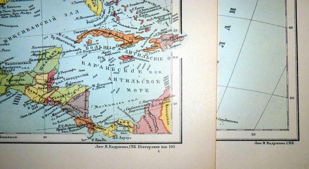 Латинская америка 1914 карта