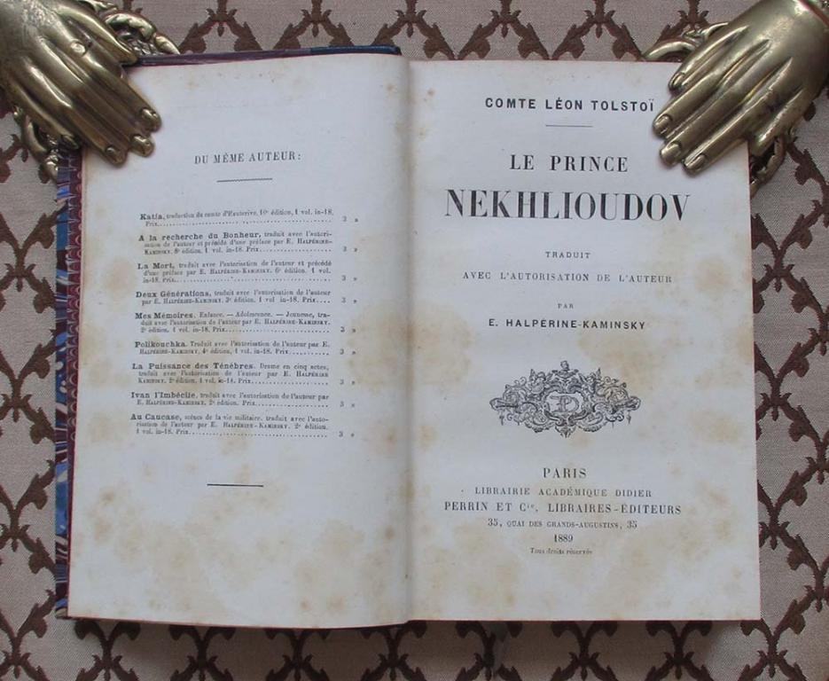 Граф Лев Толстой. Принц Нехлюдов, 1889 год.