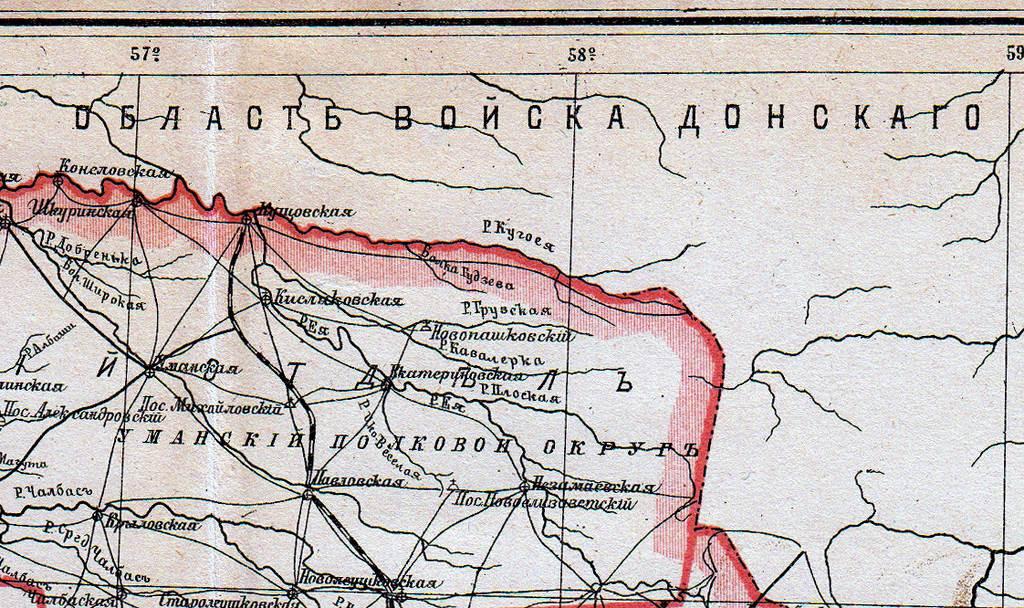 Карта ставропольского уезда самарской губернии