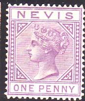Невис/NEVIS MNG 1d 1880 г.