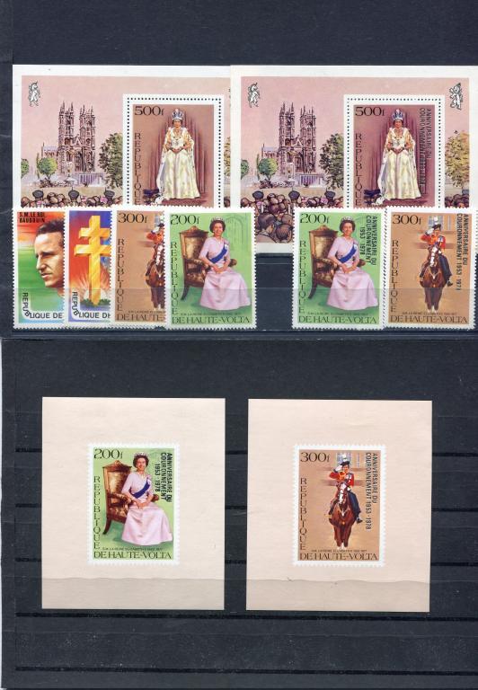 1977 78 В Вольта Елизавета II ОТЛИЧНЫЙ ЛОТ MNH(**)