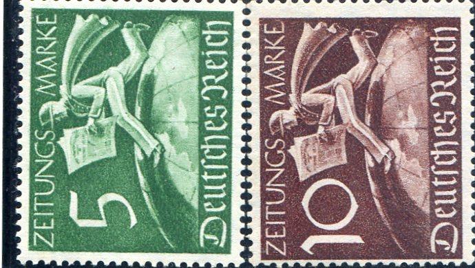 1939 газетные негашеные (*/**) Михель Z 738 - 739