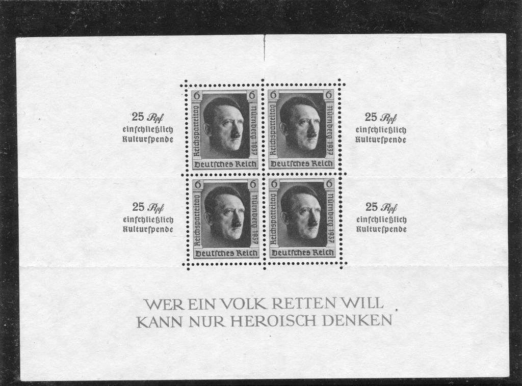 1937 съезд партии негашеный (*) Михель блок 11