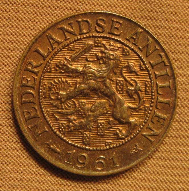Нидерландские Антилы 1 цент 1961 года XF-UNC