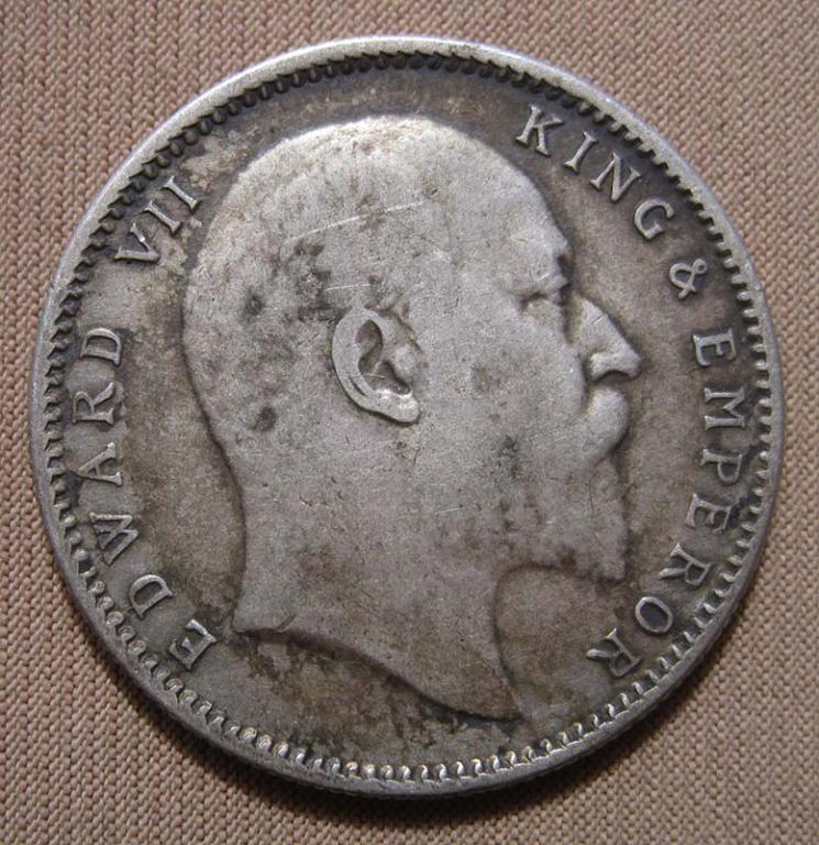 Индия Британская колония 1 рупия 1903 г.