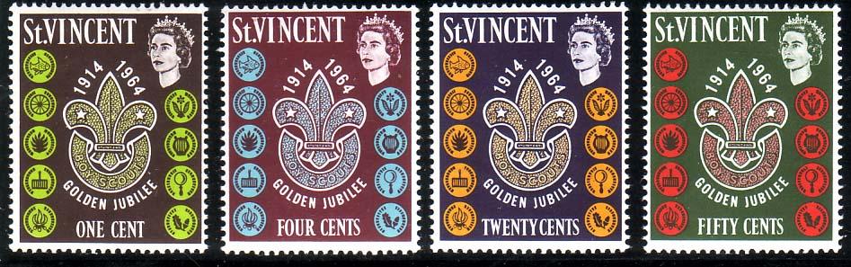 Св.Винсент/ST.VINCENT MNH OG серия 1964г. бойскаут
