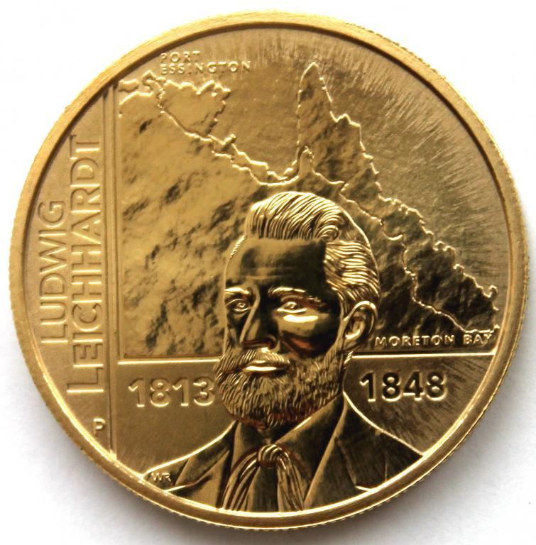 АВСТРАЛИЯ 1 доллар 2013 UNC «200 ЛЕТ СО ДНЯ РОЖДЕНИЯ ЛЮДВИГА ЛЕЙХГАРДТА»