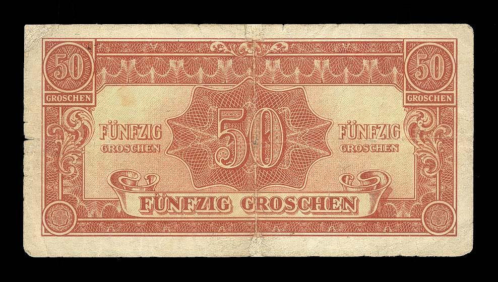 АВСТРИЯ 50 грошей 1944 ВЗ волны