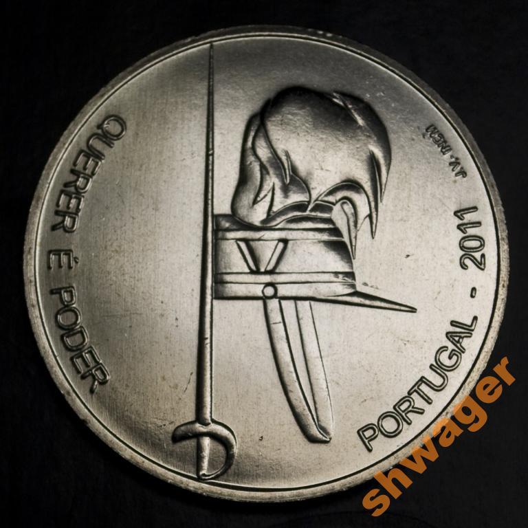 Португалия 2,5 евро 2011 - 100лет Военной Академии