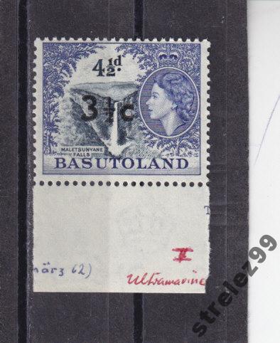 BASUTOLAND Водопад Надпеч. № 65 Тип1 1961 г Сост**