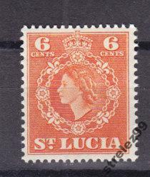 ST.LUCIA  Королева 1953 г   № 151  Сост**