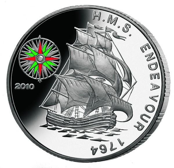 ПАРУСНИК Бенин 2010 корабль ENDEAVOUR цвет КОМПАС