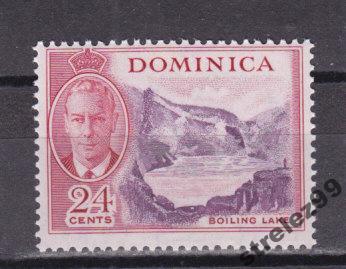DOMINICA Доминика Вулкан  1951 г  № 128 Сост**