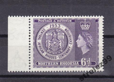 NORTHERN RHODESIA  РОДЕЗИЯ  Выставка Регалии 1953 г № 59  Сост** MNH