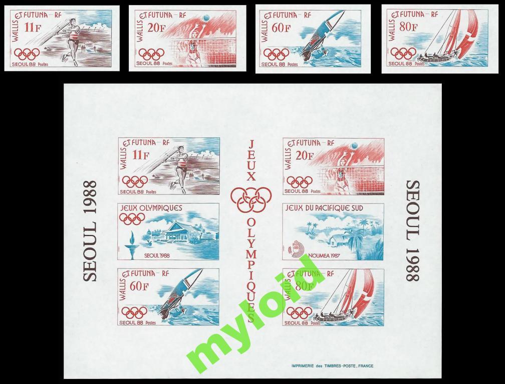 Уоллис и Футуна 1988, ОИ Сеул, волейбол, б/з (**)