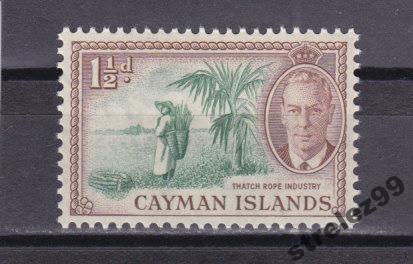 CAYMAN ISLANDS  Тростник  1950 г  № 126 Сост**