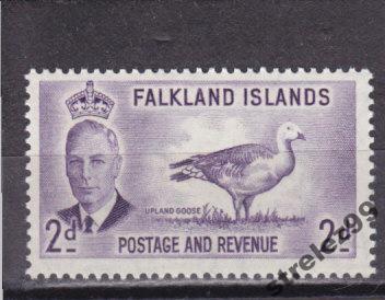FALKLAND ISLANDS Фауна Гусь 1952 г № 104 Сост**