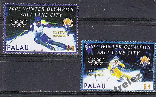PALAU ПАЛАУ Зимняя Олимпиада Солт Лейк Сити  2002 Пара Сост** 6 Евро MNH
