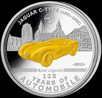 ЯГУАР Палау 2012 АВТОмобиль серебро ПОЗОЛОТА RAR