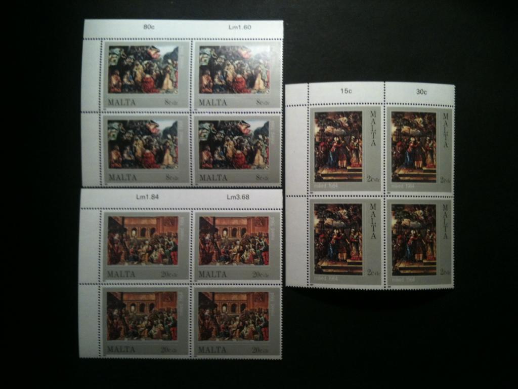 Мальта, 1984, MNH, серия в квартблоках
