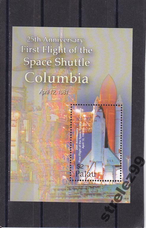 PALAU ПАЛАУ  Космос Шаттл Колумбия Ракета Блок 2006  5 Евро  Сост** MNH