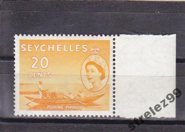 SEYCHELLES  Рыбаки № 177  1954 г  Сост**