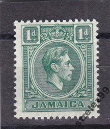 JAMAICA Ямайка   Георг VI  1938 г  № 121 Сост**