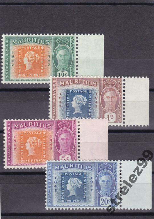 MAURITIUS МАВРИКИЙ  Королева Почтовое дело 1948 г Серия Сост** MNH