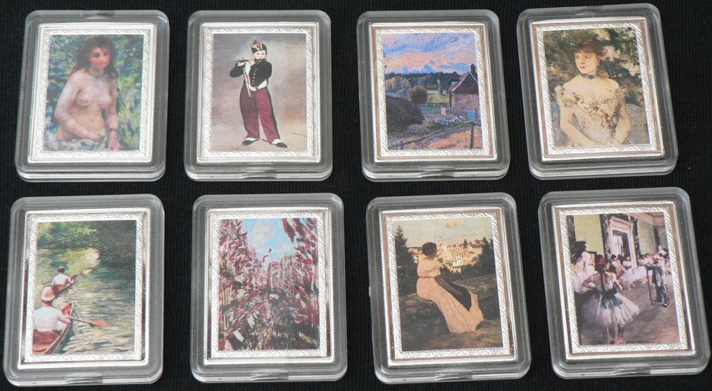 СНИЖЕНО!!! 8 монет ШЕДЕВРЫ ЖИВОПИСИ Конго 2009 цв