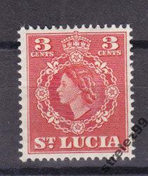 ST.LUCIA  Королева 1953 г   № 148  Сост**