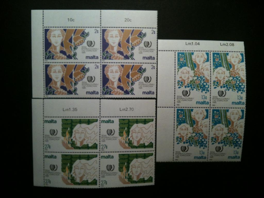 Мальта, 1985, MNH, серия в квартблоках