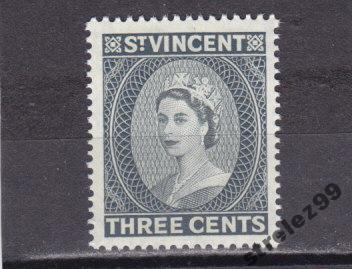 ST.VINCENT  Винсент  Королева 1955 г № 170 Сост**