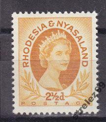RHODESIA  Королева  1954 г № 4 Сост**