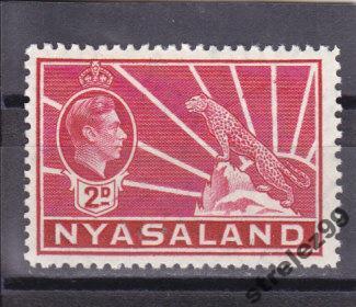 NYASALAND  Ньясса  Леопард  1938 г № 59  Сост**