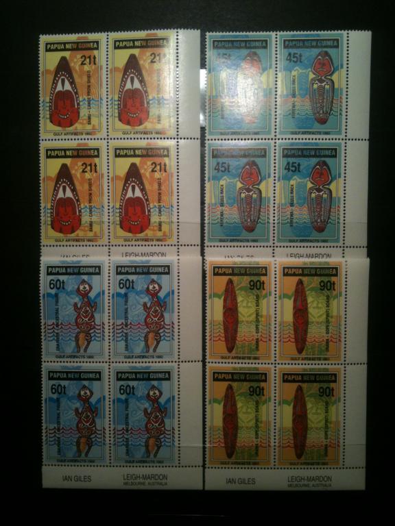 Папуа Новая Гвинея, 1992, MNH, квартблоки