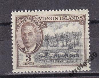 VIRGIN ISLANDS  Виргины Скот   1952 г № 100 Сост**