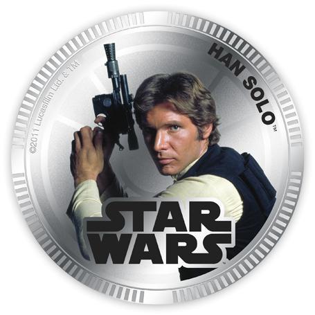 ЗВЕЗДНЫЕ ВОЙНЫ Ниуэ 2011 цвет ХЭН СОЛО - RAR