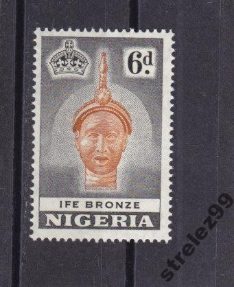 NIGERIA Нигерия  Бронз.маска  1953 г  № 78  Сост**