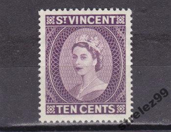 ST.VINCENT  Винсент  Королева 1955 г № 173 Сост**